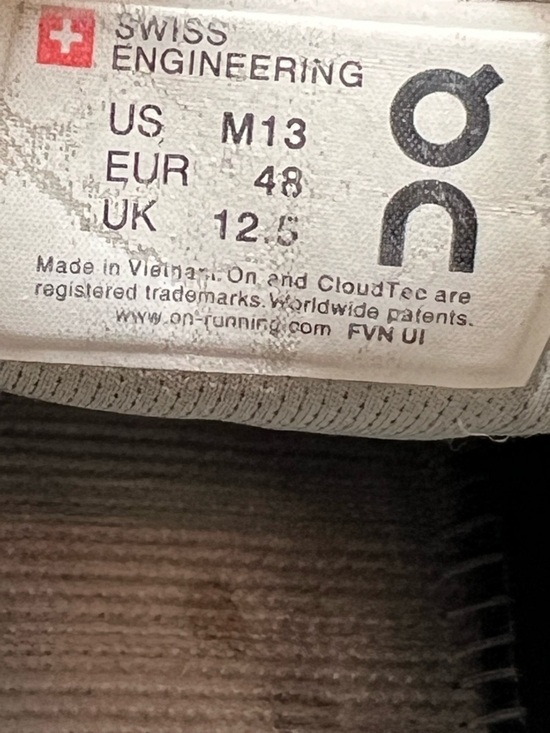 On Running Cloudswift Running Shoe, Sand/Grey Men’s Size 13 main image 8